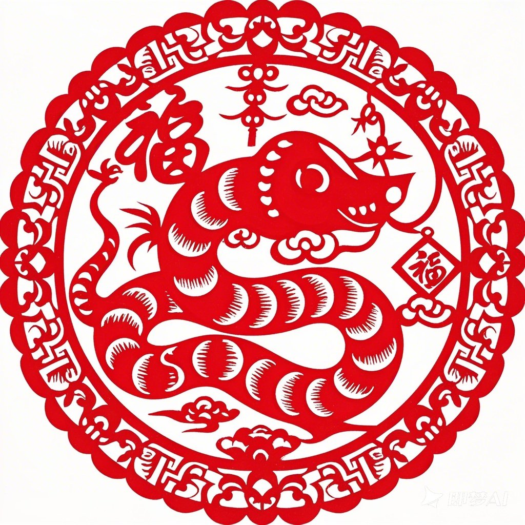2025蛇年窗花剪纸