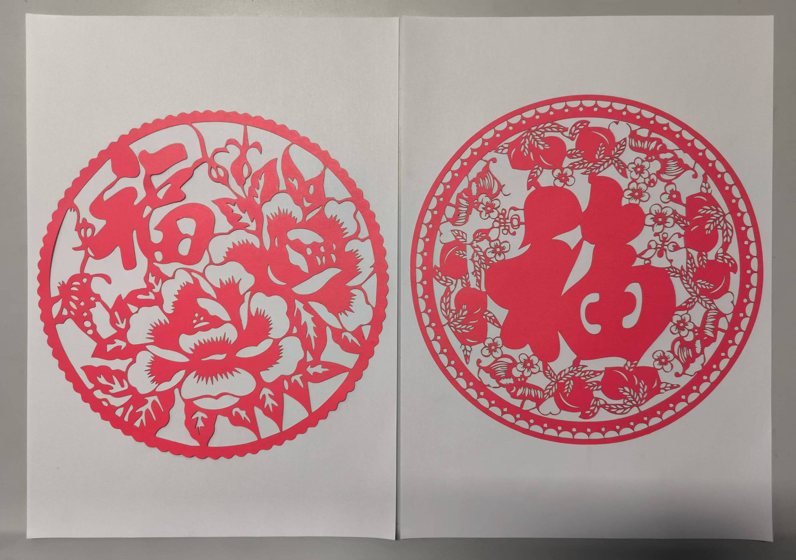剪纸福字