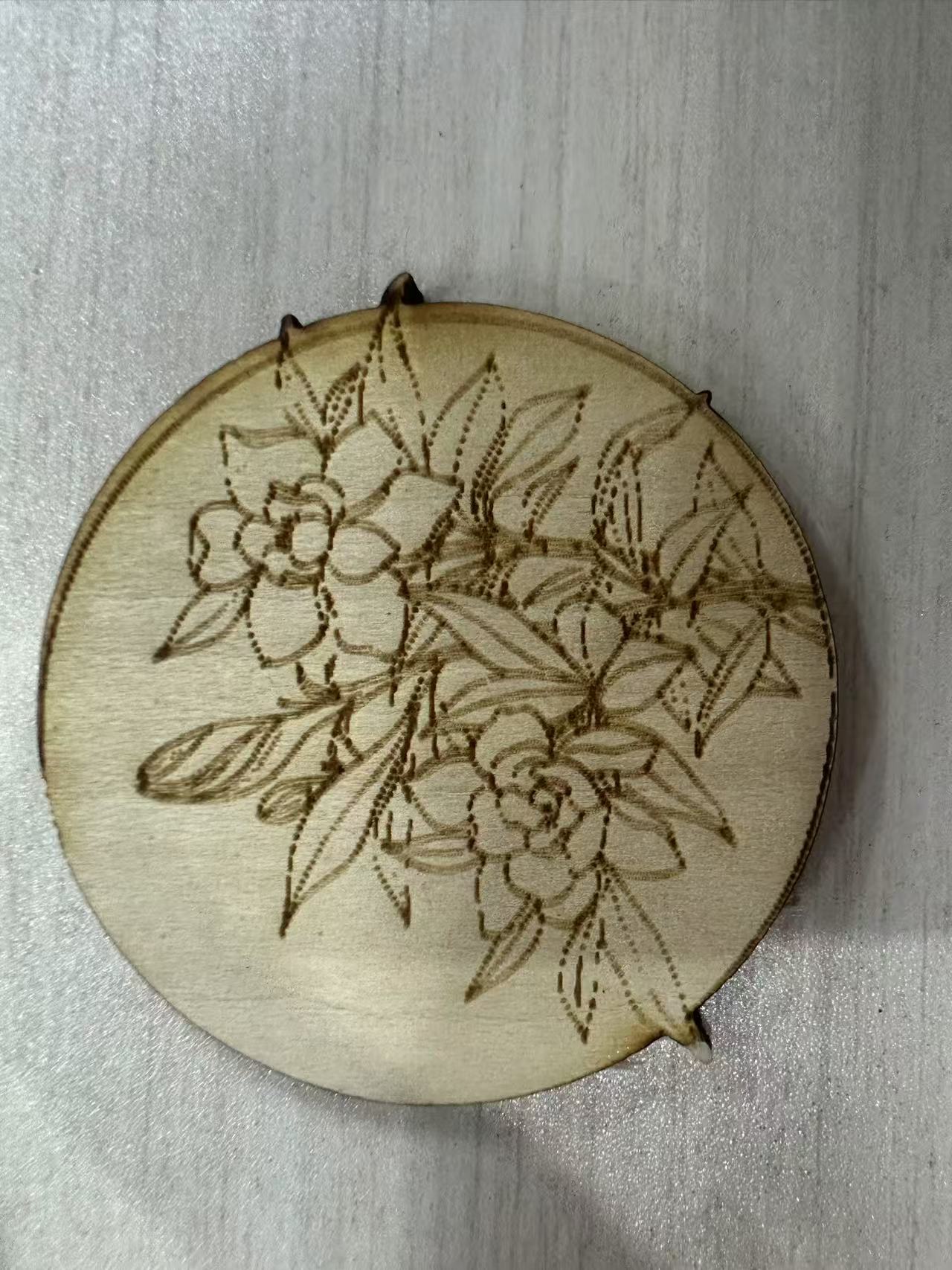 栀子花胸针