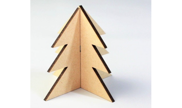 激光切割图纸大全丨立体项目2：小松树